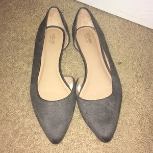 Grey Mossimo point toe flats